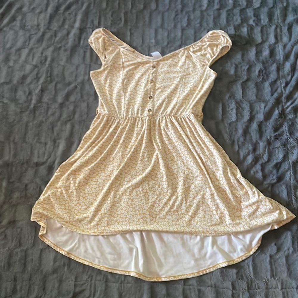 Yellow floral dress-rarely worn-good condition-size XL